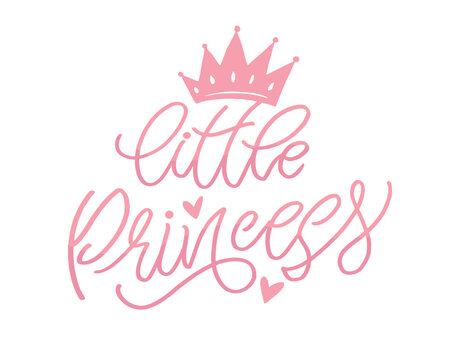 Little baby - baby shower - hand drawn doole lettering print. T-shirt design, art print, sticker.