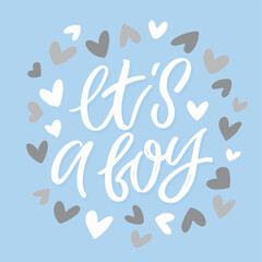 Little baby - baby shower - hand drawn doole lettering print. T-shirt design, art print, sticker.