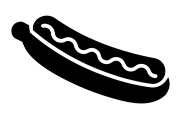 Tasty Hot Dog Icon – Flat Vector Fast Food Illustration

