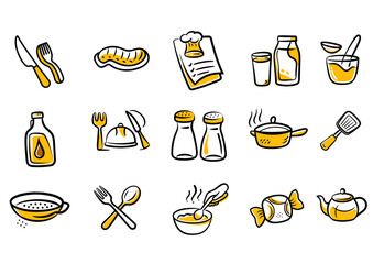 Chef Icons Set 4 – Cooking and Kitchen Elements