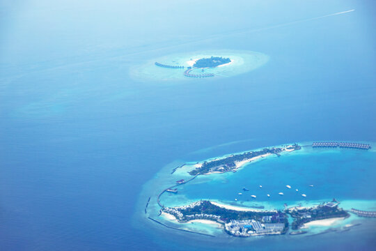 aerial view of the sea