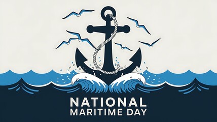 maritime day, National Maritime Day, cargo ship. Poster, Banner, 