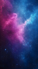 Obraz premium Cosmic Nebula, Pink Blue Swirl, Space Background, Galaxy