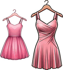 pink dress on a mannequin