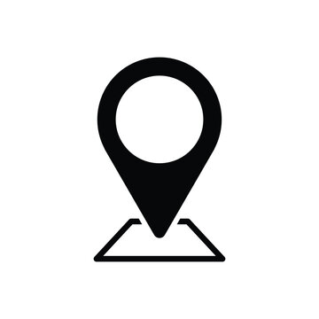 Location Icon Logo Vector Google Map Pin Graphic for Navigation Apps GPS Systems and Travel Websites
