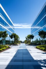 Sleek and Symmetrical Silicon Valley Corporate Office Architecture