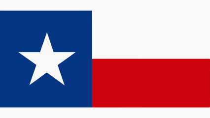 Naklejka premium Texas flag on a solid background