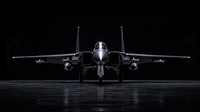 Majestic F-15 Eagle Fighter Jet: A Dark Knight of the Skies