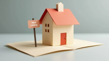 Tiny house toy sale marketing finance home listing creative pop-up design for modern living spaces