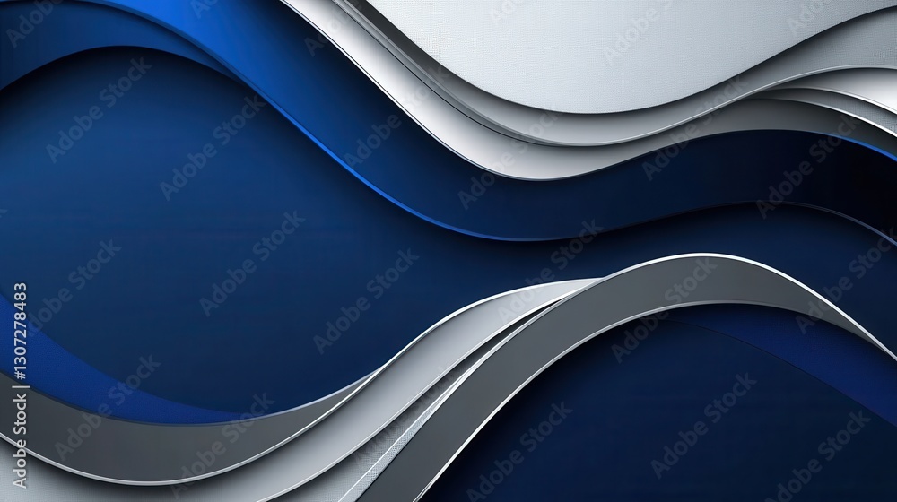 Poster Dynamic 3D inspired background with layered waves symbolizing political discourse for media use Generative AI