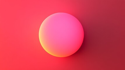 sunset, top view, red solid background, vivid and intense sun sinking with glowing orange and pink hues, light spreading across the sky.