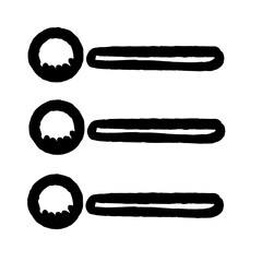 black and white buttons