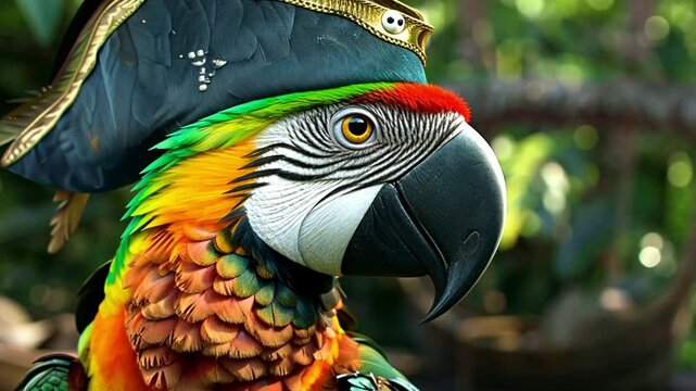 parrot in pirate Videos 4K
