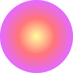 Pastel colored gradient circle element