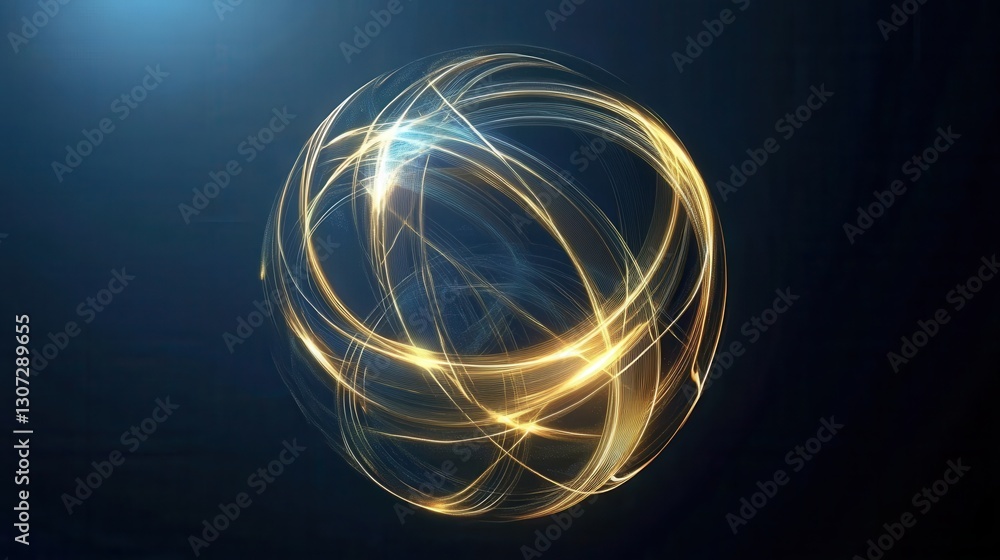 Aufkleber modern abstract background featuring a globe with glowing lines representing international connectio