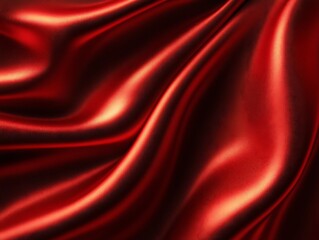 Obraz premium Luxurious shimmering texture of draped deep red velvet fabric