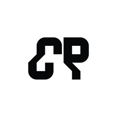 CP monogram logo design letter text name symbol monochrome logotype alphabet character simple logo