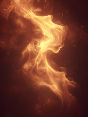 Obraz premium Abstract fiery cosmic nebula