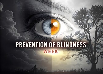 Prevention of Blindness Week,  Poster, banner, post, story 
