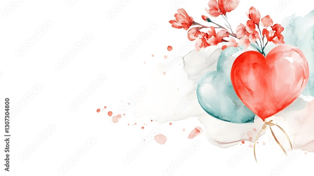 Leinwandbilder Luxurious Marble Style Abstract Painting with Fluid Swirls of Soft Blues and Pinks Enhanced with Shimmering Golden Veins Creating a Captivating Texture