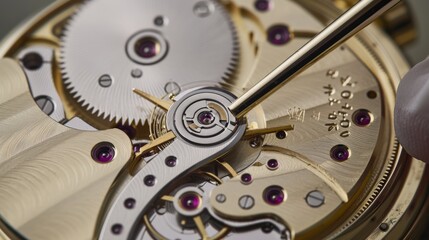 Detailed Watch Mechanism Cleaning with Precision Engineering Tools