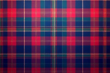 Vibrant Plaid Fabric with Red, Blue, and Green Colors