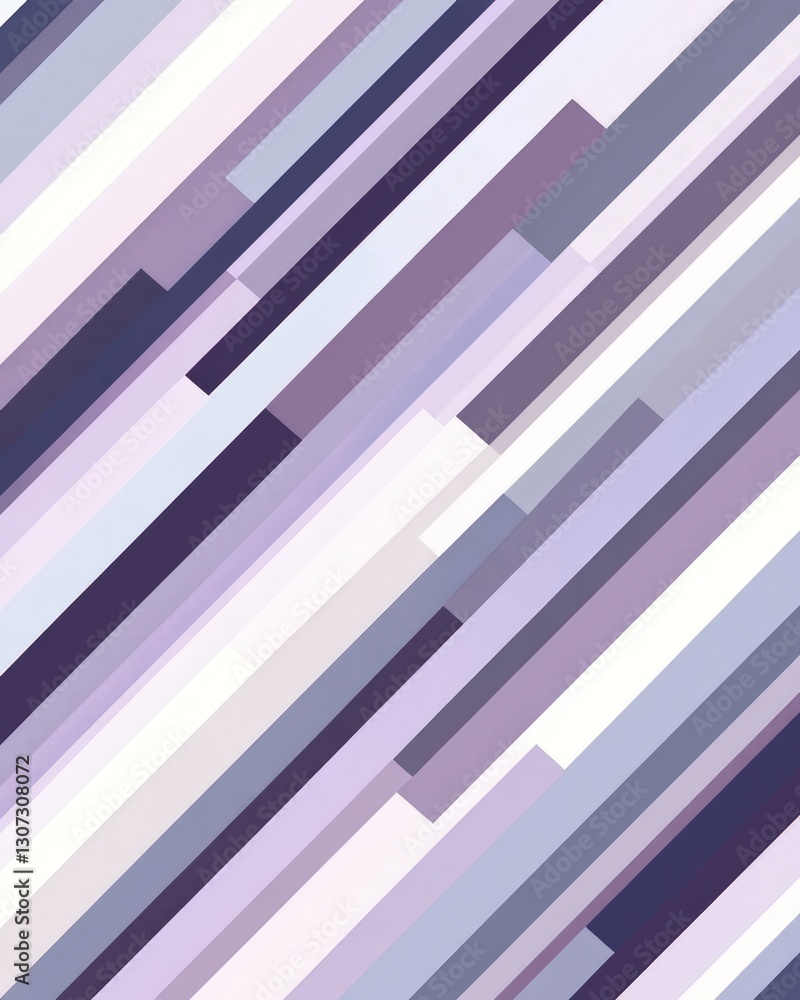 Poster abstract diagonal stripe pattern in shades of purple and blue creating modern visual appeal