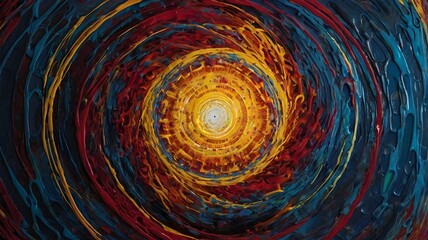 FLUID CIRCLE VIVID COLORFUL