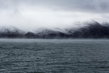 View of Lake Sevan in Armenia