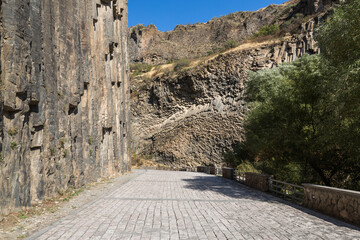 Basalt columns in Garni Gorge, Armenia