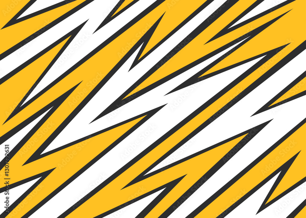 Poster abstract background with various sharp, zigzag and arrow pattern