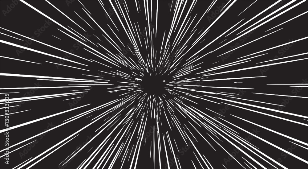 Poster circular starburst explosion texture. distressed uneven grunge background. abstract vector illustrat