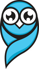 Owl vector logo with unified line design, minimalist and modern. Symbol of intelligence, insight and creativity, suitable for branding in education, technology and business.