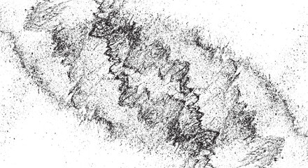 Snow, stars, twinkling lights, rain drops on black background. Abstract vector noise. Small particles of debris and dust. Distressed uneven grunge overlay.