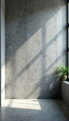 Modern gray setting, soft highlights, deep shadows, clean aesthetic, design, clean