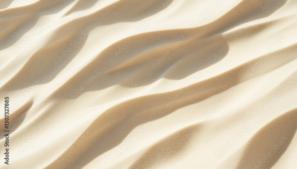 Poster smooth, undulating sand texture with subtle light and shadow patterns.