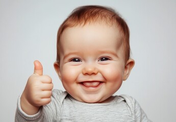 Happy Baby with Thumb Up
