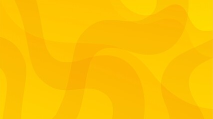 Vibrant Yellow Backdrop with Flowing Organic Shape Overlay and Dynamic Movement