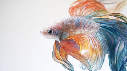 Fototapeta premium A close-up of a magnificent Betta fish