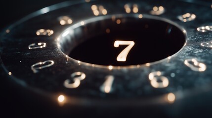 Dynamic abstract energy fields showcase floating numbers in a captivating design