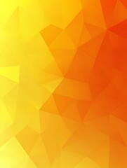 Abstract geometric mosaic in shades of golden yellow and vibrant orange