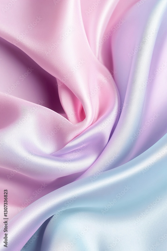 Poster soft-focus pastel gradient transitions smoothly between lilac and glacier blue, creating a luxurious
