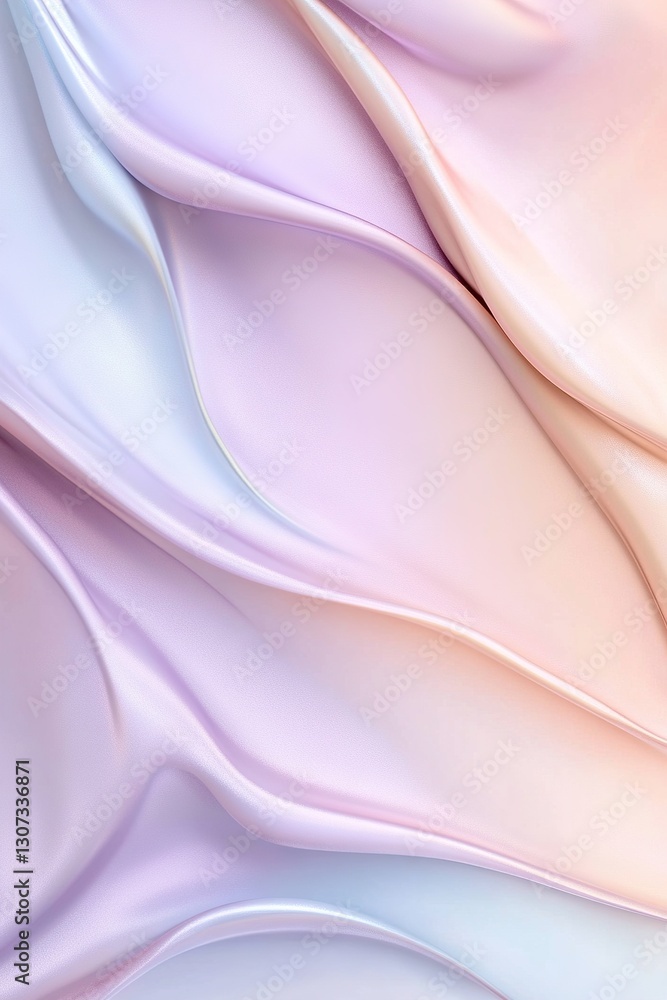 Poster a stunning abstract background showcases a lilac-to-glacier-blue gradient with a soft satin texture.