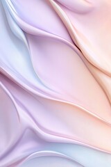 Obraz premium A stunning abstract background showcases a lilac-to-glacier-blue gradient with a soft satin texture. Perfect for creating elegant, sophisticated designs with ample space for text