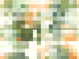 Fototapeta premium Abstract Mosaic Pattern With Squares and Soft Pastel Colors
