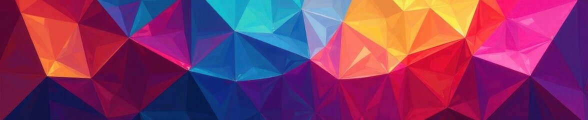 Fototapeta premium Intricate, overlapping colorful forms Geometric undertones, bold hues , art, abstract geometric