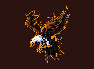 Illustration of an Eagle Sport Logo