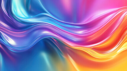 A futuristic liquid gradient background with bold
