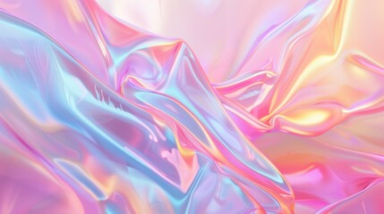 Obraz premium Iridescent Pastel Fabric Texture Abstract Background