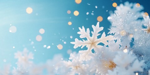 Belleza prístina de copos de nieve en un fondo abstracto que evoca la independencia financiera